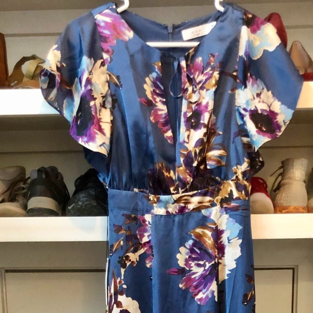 Silk Floral Dress